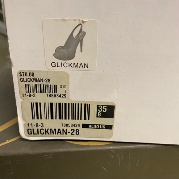 Aldo Platform Sling Back High Heels Cognac Brown - Picture 5 of 12